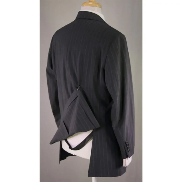 Brooks Brothers Madison BrooksCool Full Canvas Gray Striped 2-Btn Wool Suit 43R - Picture 7 of 16